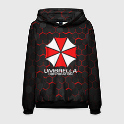 Толстовка-худи мужская UMBRELLA CORP, цвет: 3D-черный