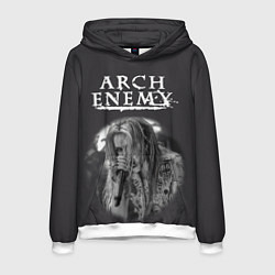 Толстовка-худи мужская Arch Enemy 79, цвет: 3D-белый