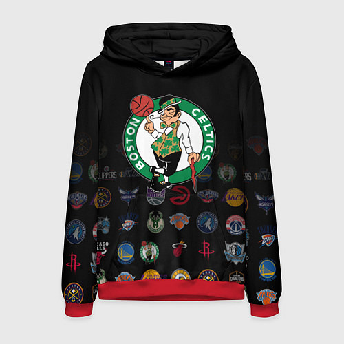 Мужская толстовка Boston Celtics 1 / 3D-Красный – фото 1