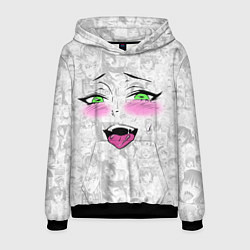 Толстовка-худи мужская Ахегао, цвет: 3D-черный