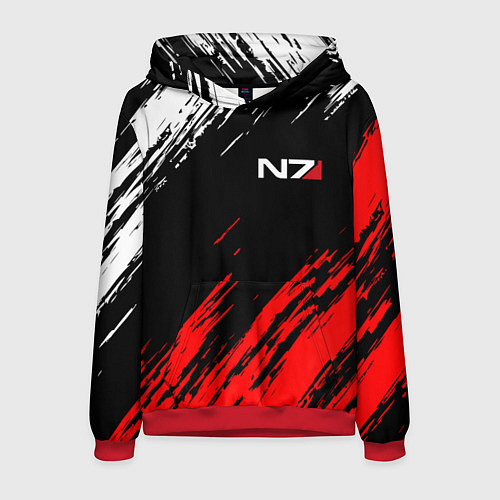 Мужская толстовка MASS EFFECT N7 / 3D-Красный – фото 1