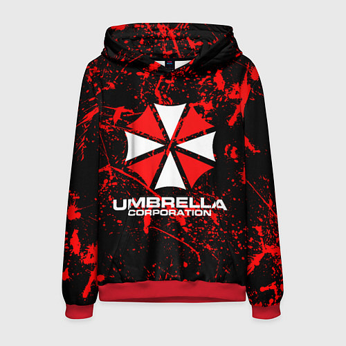 Мужская толстовка Umbrella Corporation / 3D-Красный – фото 1