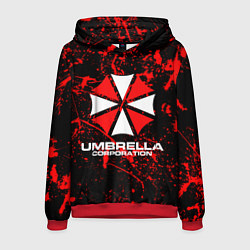 Толстовка-худи мужская Umbrella Corporation, цвет: 3D-красный