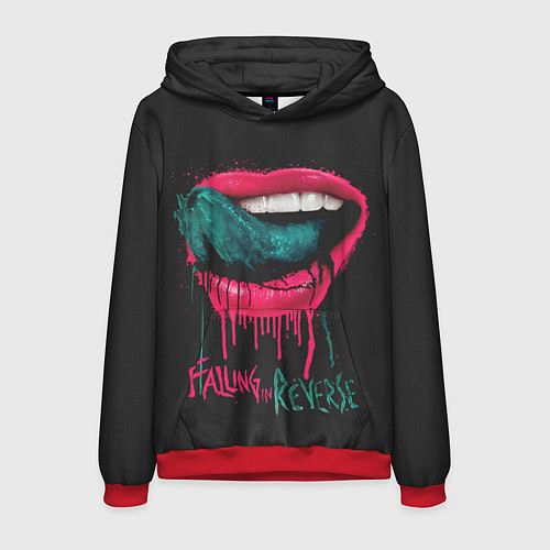 Мужская толстовка Falling in Reverse / 3D-Красный – фото 1