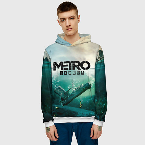 Мужская толстовка METRO EXODUS / 3D-Белый – фото 3