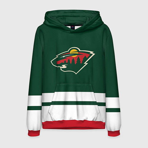 Мужская толстовка Миннесота Уайлд / 3D-Красный – фото 1