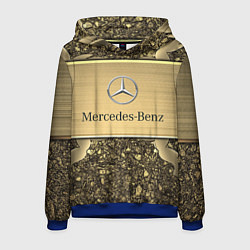 Толстовка-худи мужская MERCEDES GOLD, цвет: 3D-синий