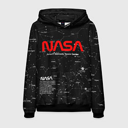 Толстовка-худи мужская NASA, цвет: 3D-черный