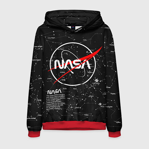 Мужская толстовка NASA / 3D-Красный – фото 1