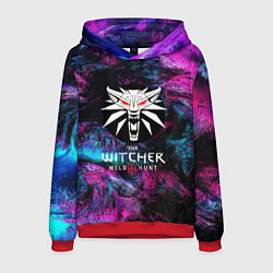 Толстовка-худи мужская The Witcher 3, цвет: 3D-красный