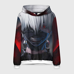 Толстовка-худи мужская TOKYO GHOUL, цвет: 3D-белый