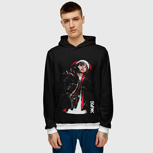 Мужская толстовка BTS / 3D-Белый – фото 3