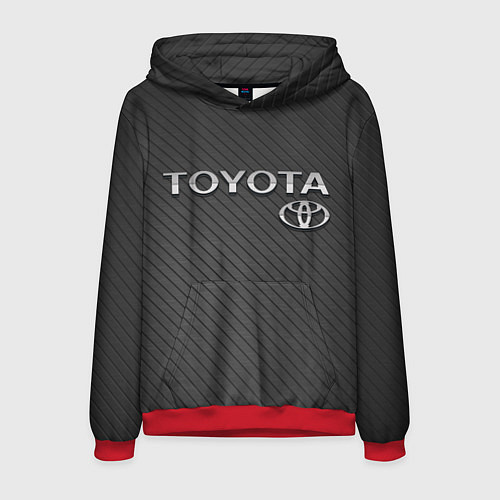 Мужская толстовка Toyota Carbon / 3D-Красный – фото 1