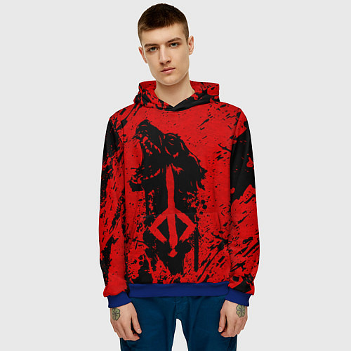 Мужская толстовка BLOODBORNE / 3D-Синий – фото 3