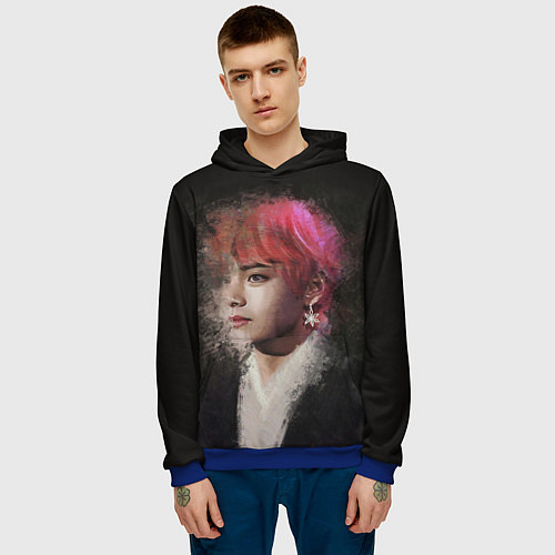 Мужская толстовка BTS / 3D-Синий – фото 3