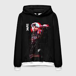 Толстовка-худи мужская BTS, цвет: 3D-белый