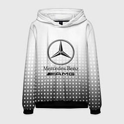 Толстовка-худи мужская Mercedes-Benz, цвет: 3D-черный