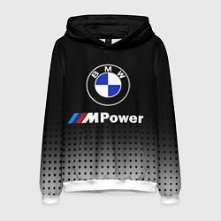 Толстовка-худи мужская BMW, цвет: 3D-белый