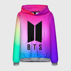 Толстовка-худи мужская BTS, цвет: 3D-меланж