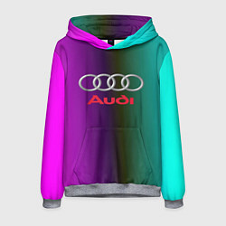 Толстовка-худи мужская Audi, цвет: 3D-меланж