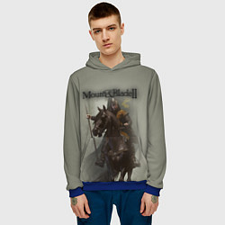 Толстовка-худи мужская Mount and Blade 2, цвет: 3D-синий — фото 2