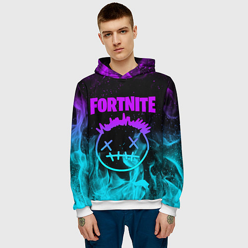Мужская толстовка FORTNITE X TRAVIS SCOTT / 3D-Белый – фото 3