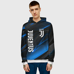 Толстовка-худи мужская JUVENTUS, цвет: 3D-белый — фото 2