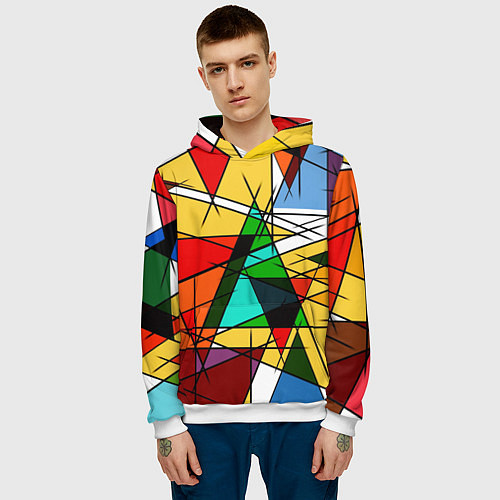 Мужская толстовка ПИКАССО / 3D-Белый – фото 3