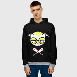 Толстовка-худи мужская Аниме, цвет: 3D-меланж — фото 2