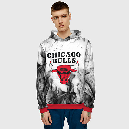 Мужская толстовка CHICAGO BULLS / 3D-Красный – фото 3