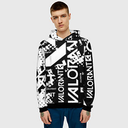 Толстовка-худи мужская Valorant, цвет: 3D-черный — фото 2