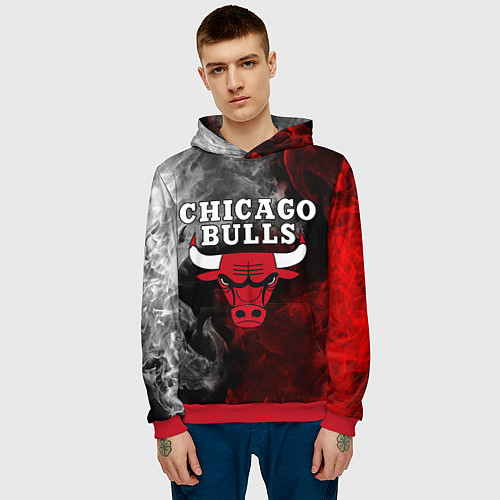 Мужская толстовка CHICAGO BULLS / 3D-Красный – фото 3