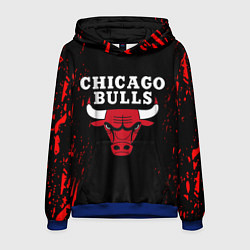 Толстовка-худи мужская CHICAGO BULLS, цвет: 3D-синий