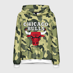 Толстовка-худи мужская CHICAGO BULLS, цвет: 3D-белый