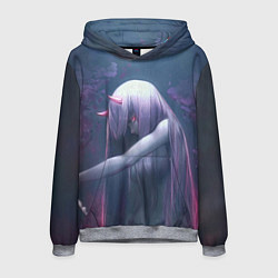 Толстовка-худи мужская DARLING IN THE FRANXX, цвет: 3D-меланж