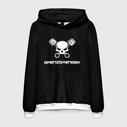 Толстовка-худи мужская Grenzgaenger, цвет: 3D-белый