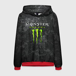 Толстовка-худи мужская MONSTER ENERGY, цвет: 3D-красный