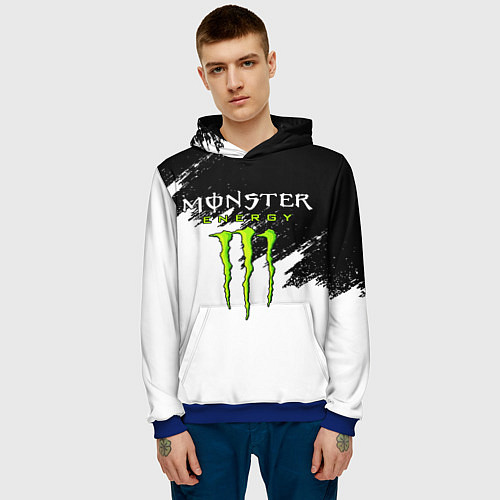 Мужская толстовка MONSTER ENERGY / 3D-Синий – фото 3