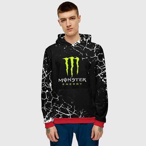 Мужская толстовка MONSTER ENERGY / 3D-Красный – фото 3