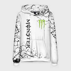 Толстовка-худи мужская MONSTER ENERGY, цвет: 3D-белый