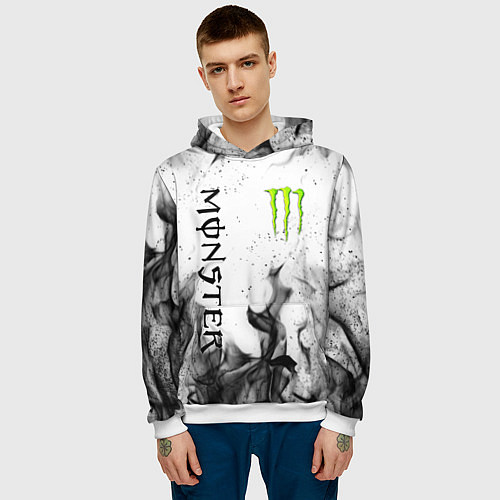 Мужская толстовка MONSTER ENERGY / 3D-Белый – фото 3