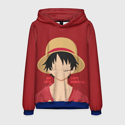 Толстовка-худи мужская Luffy, цвет: 3D-синий