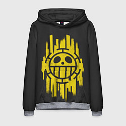 Толстовка-худи мужская Skull One Piece, цвет: 3D-меланж