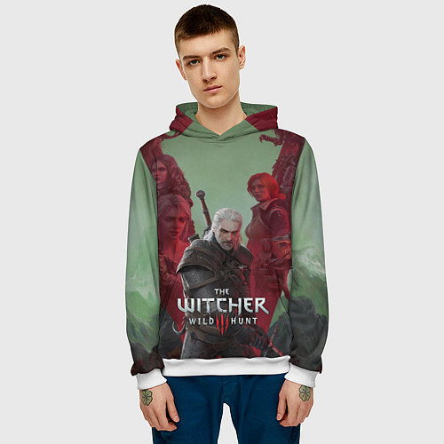 Мужская толстовка The Witcher 5-летие / 3D-Белый – фото 3