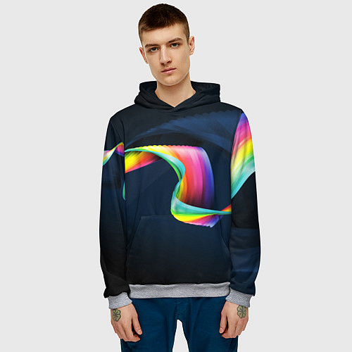 Мужская толстовка OPTICAL ABSTRACT / 3D-Меланж – фото 3