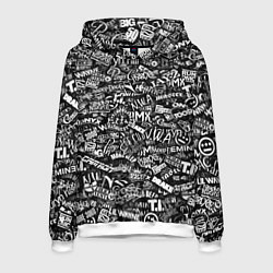 Толстовка-худи мужская Top Hip Hop, цвет: 3D-белый