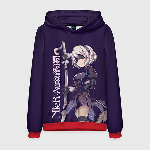 Мужская толстовка Nier Automata / 3D-Красный – фото 1