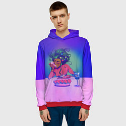 Толстовка-худи мужская DOJA CAT, цвет: 3D-красный — фото 2