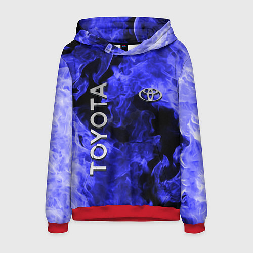 Мужская толстовка TOYOTA / 3D-Красный – фото 1