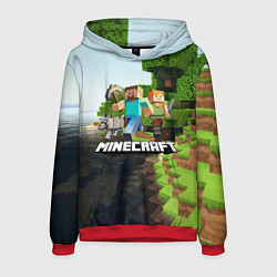 Толстовка-худи мужская Minecraft, цвет: 3D-красный